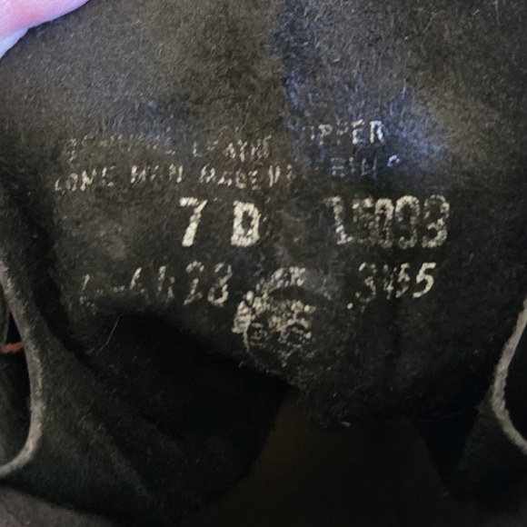 NaNa Industrial Strength Black Leather Lace-Up Boots Unisex Mens 7 D Grunge - Picture 5 of 11